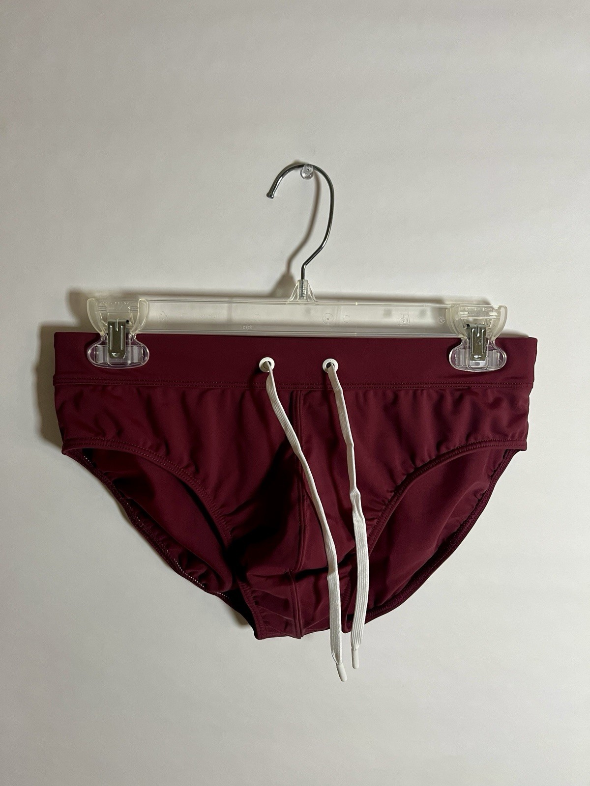 2(X)IST Men’s Swim Briefs Bottom M Burgundy Solid