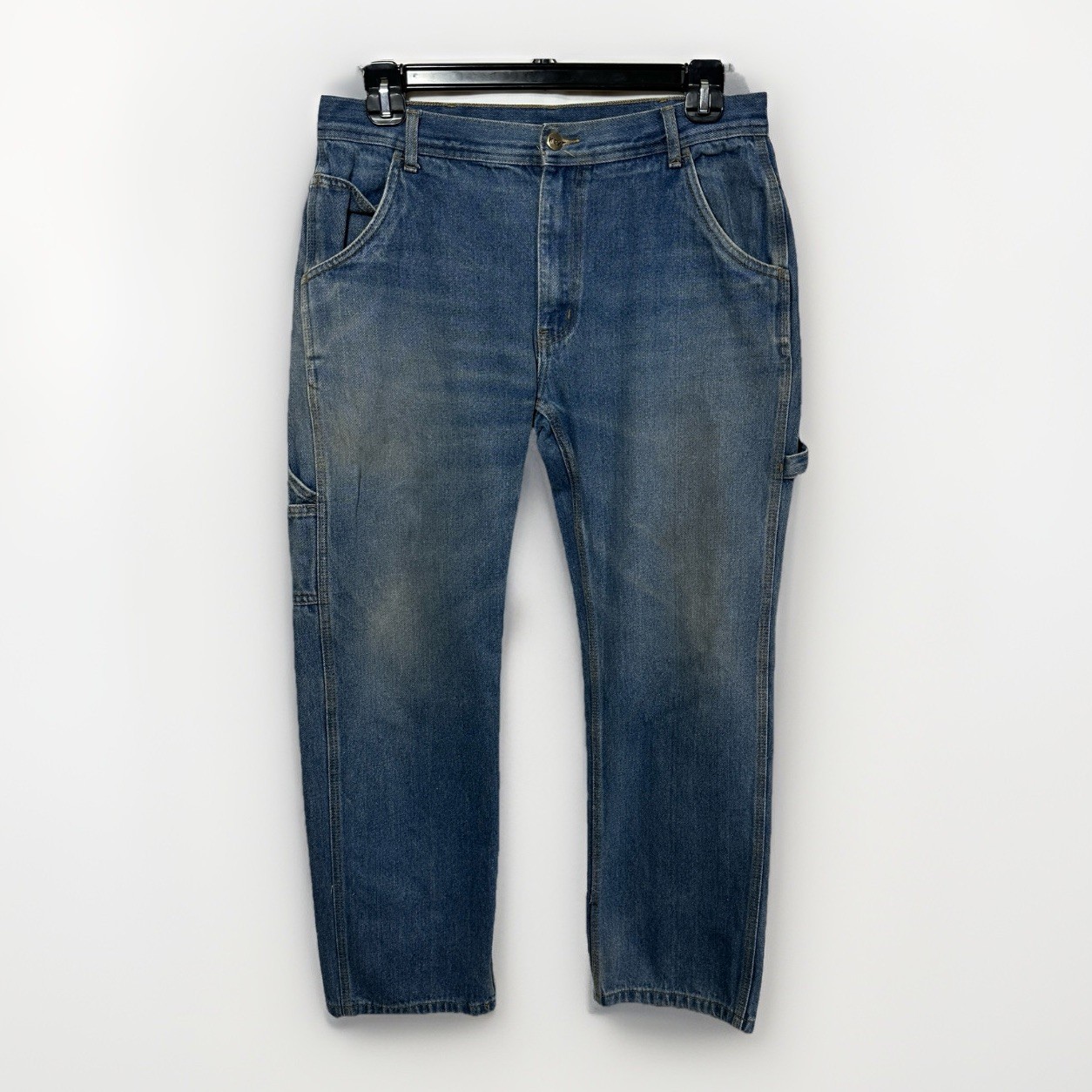 Key Men’s Performance Comfort Denim Dungaree Blue Jeans Carpenter Loop Workwear