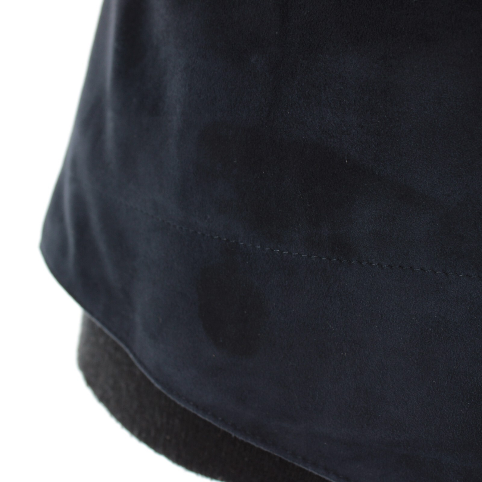 Rifugio NWD Vest / Bodywarmer Size 50 (Medium US) In Navy Blue Suede Handmade