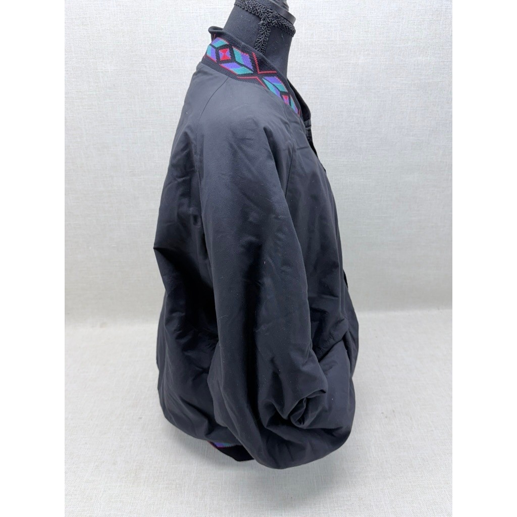 Vintage Pro Fit Roush’s Quarter Horses Bomber Jacket Large Black Made in USA L