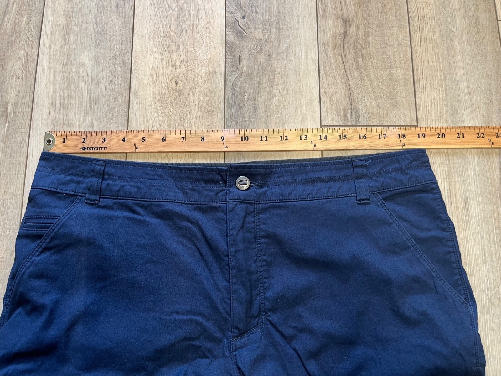 Kuhl Resistor Lite Chino Pants Blue Mens Tag 38×32 Actual 38×30.5 Hiking Stretch
