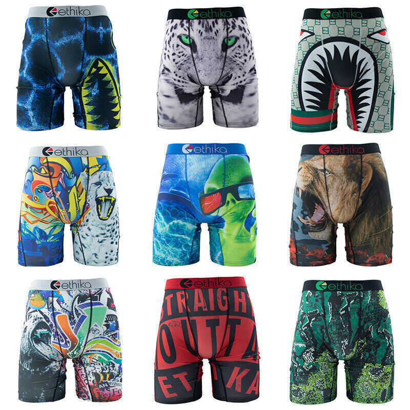 3Pack 5Pack 6Pack 9Pack Ethika Men’s The Staple Boxer Briefs (Random color)