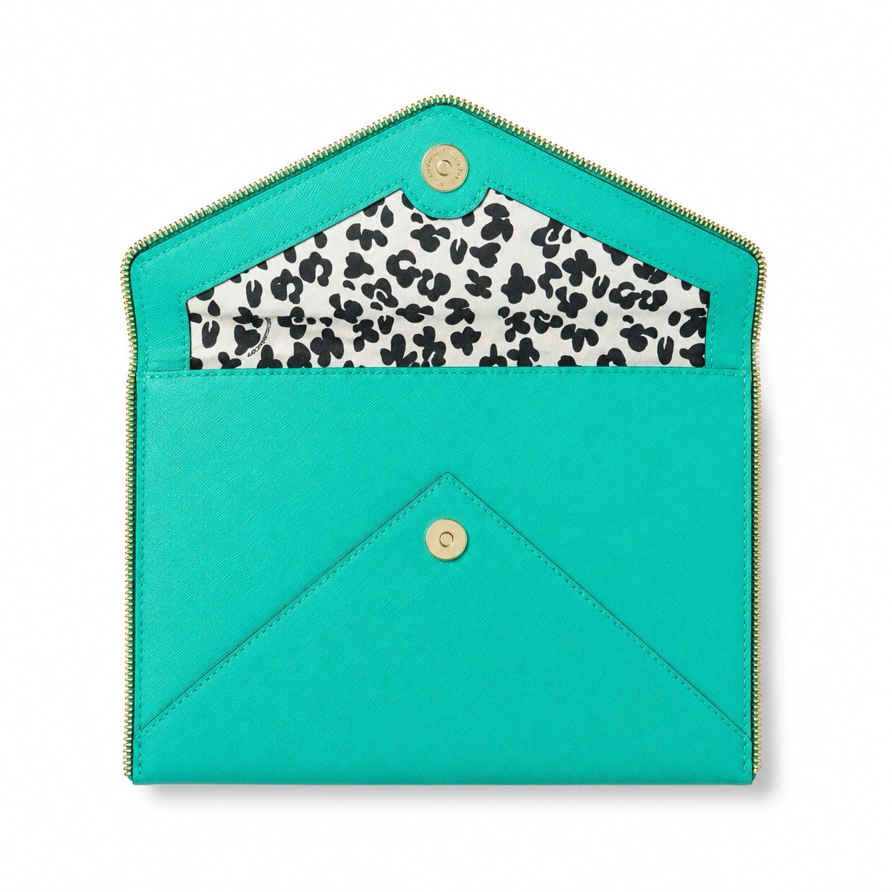 Rebecca Minkoff Turquoise Envelope Clutch Wallet Zip Pouch NWOT Large