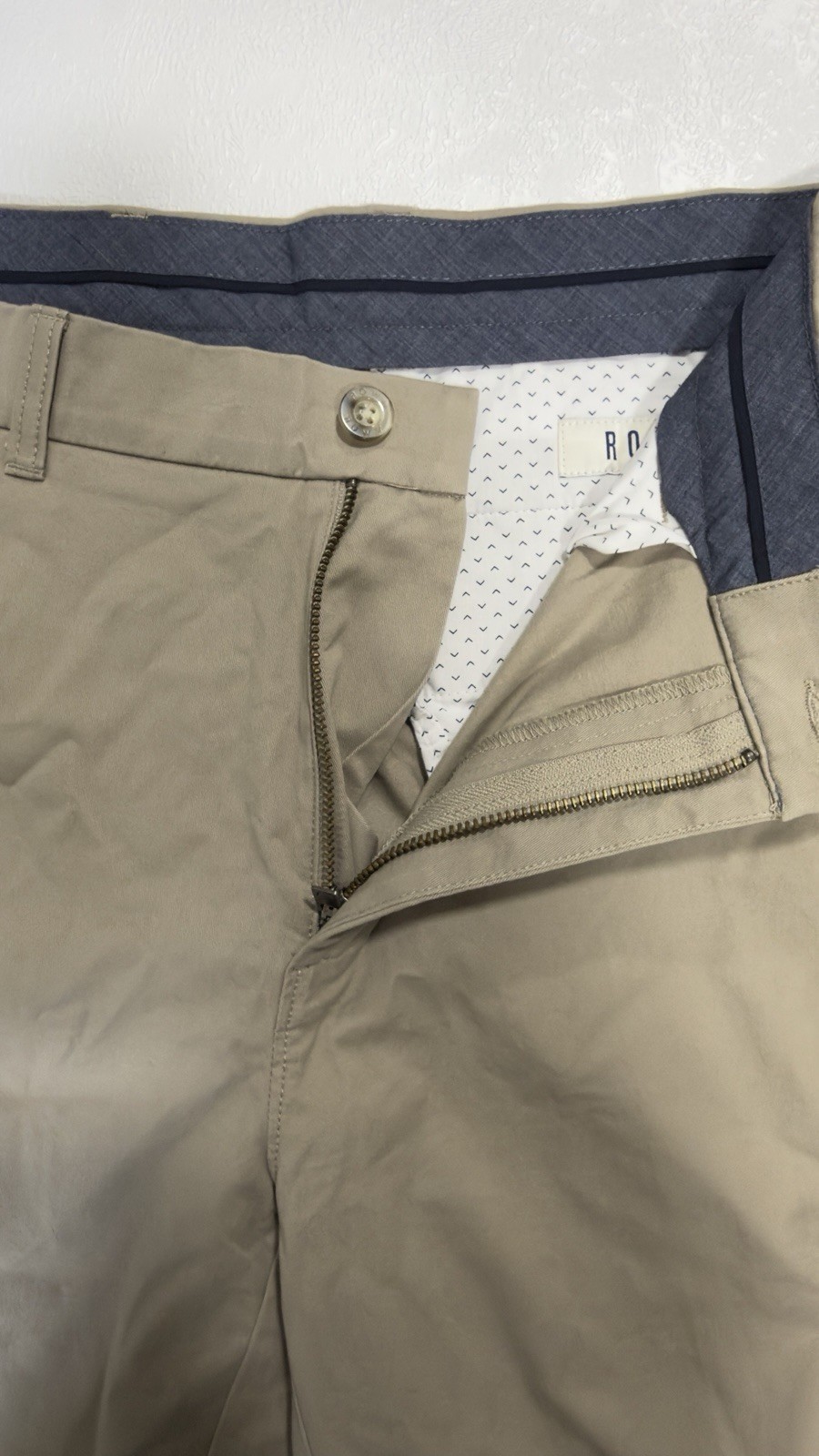 Dillard’s Rowm Pants Men 38X30 Chino Stretch Fabric 98% Cotton 2% Spandex NWT