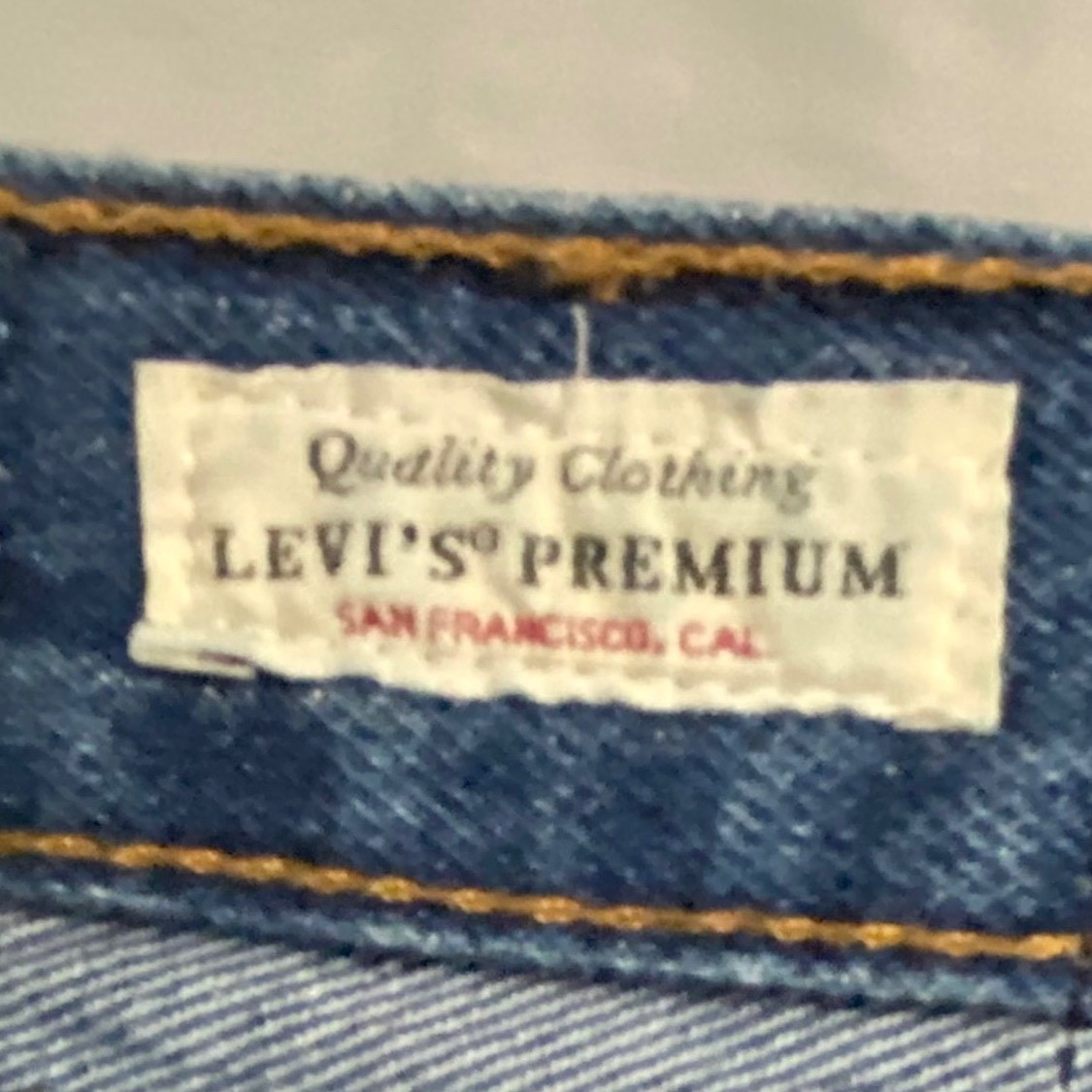 Levis Premium 501 Original Fit Jeans Mens 29×30 Med Wash Blue Button Fly Big E