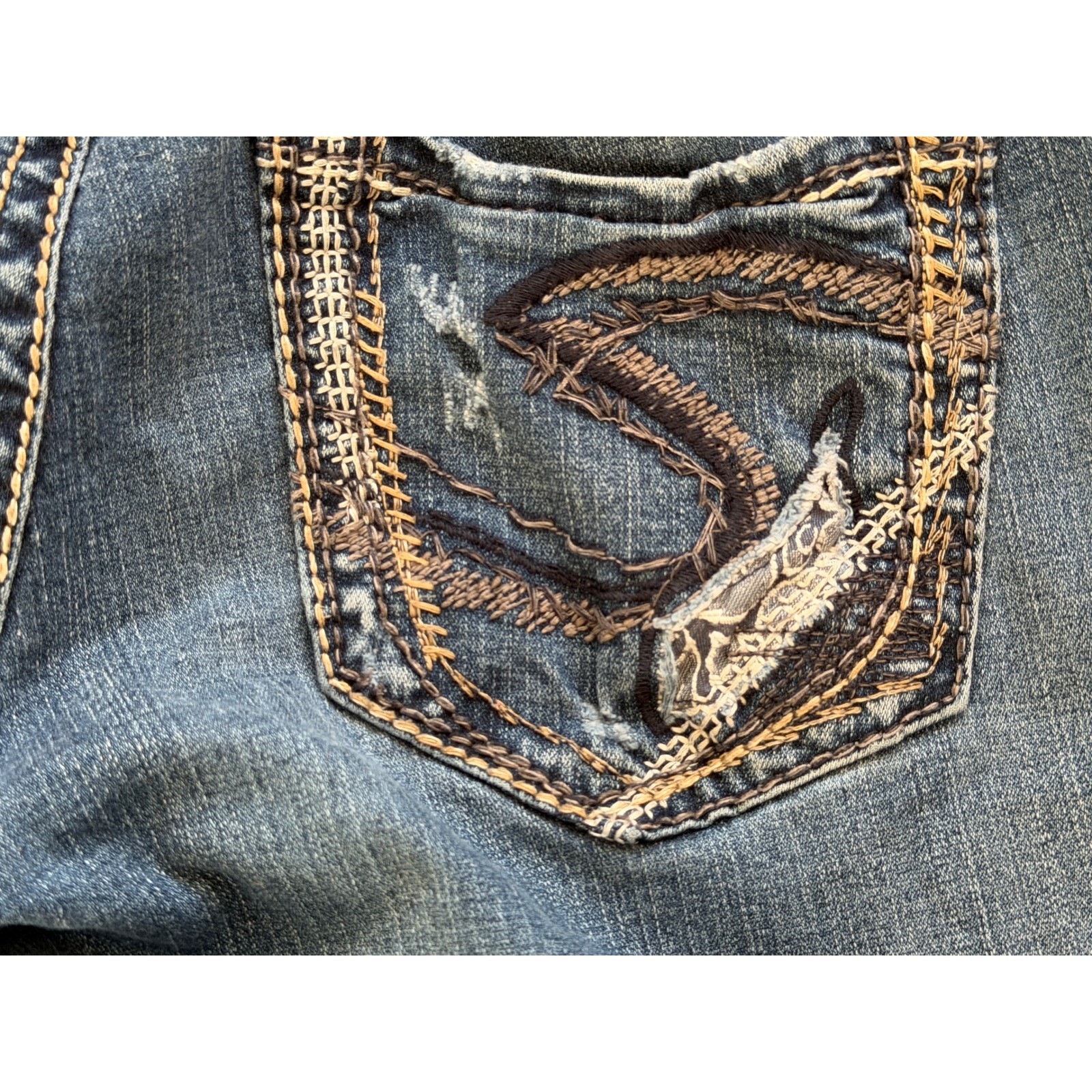 Silver Jeans Suki Slim Boot Bootcut 31 x 33 Denim Womens Western 31×33 Stretch