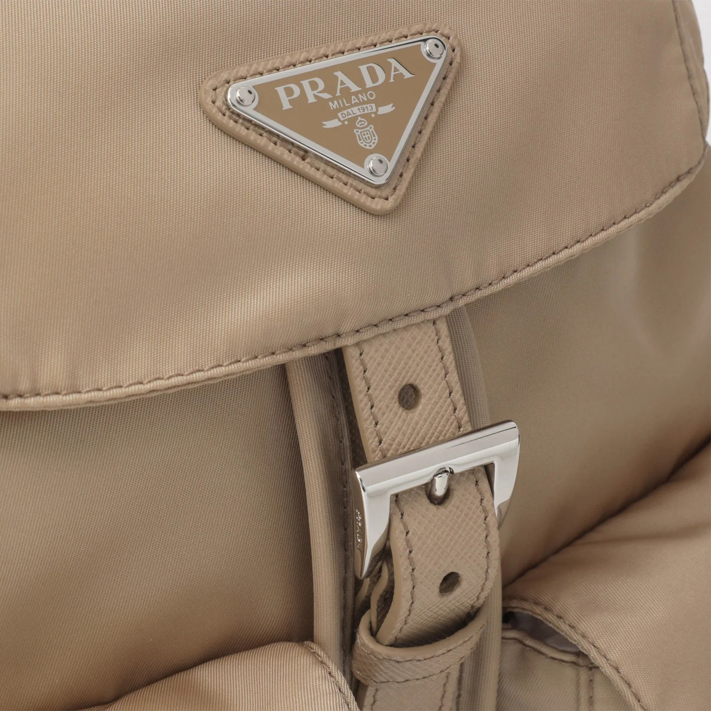 Prada Small Re-Edition 1978 Backpack Beige