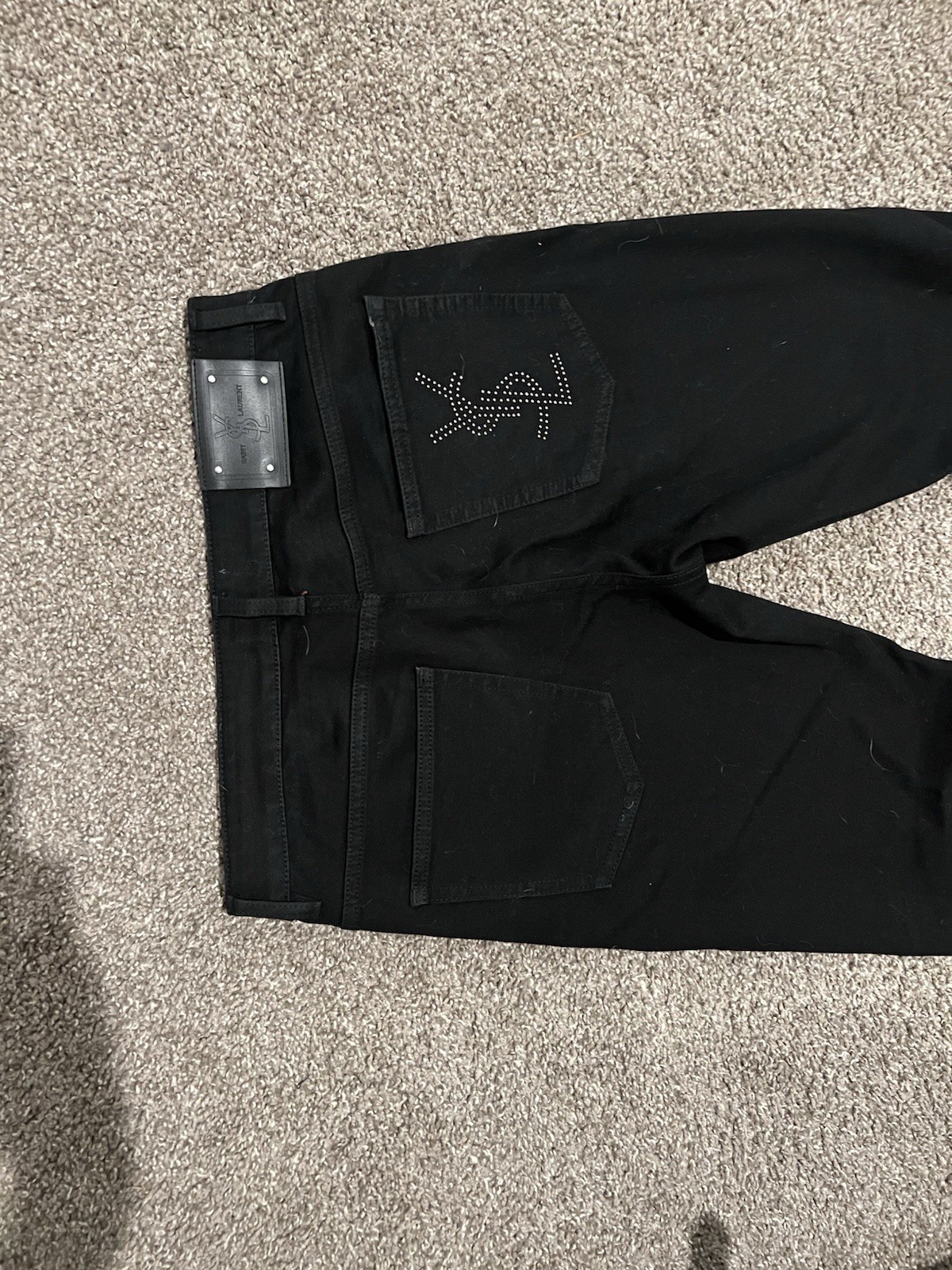 YSL SAINT LAURENT Paris Distressed Slim Fit Jeans Men 32