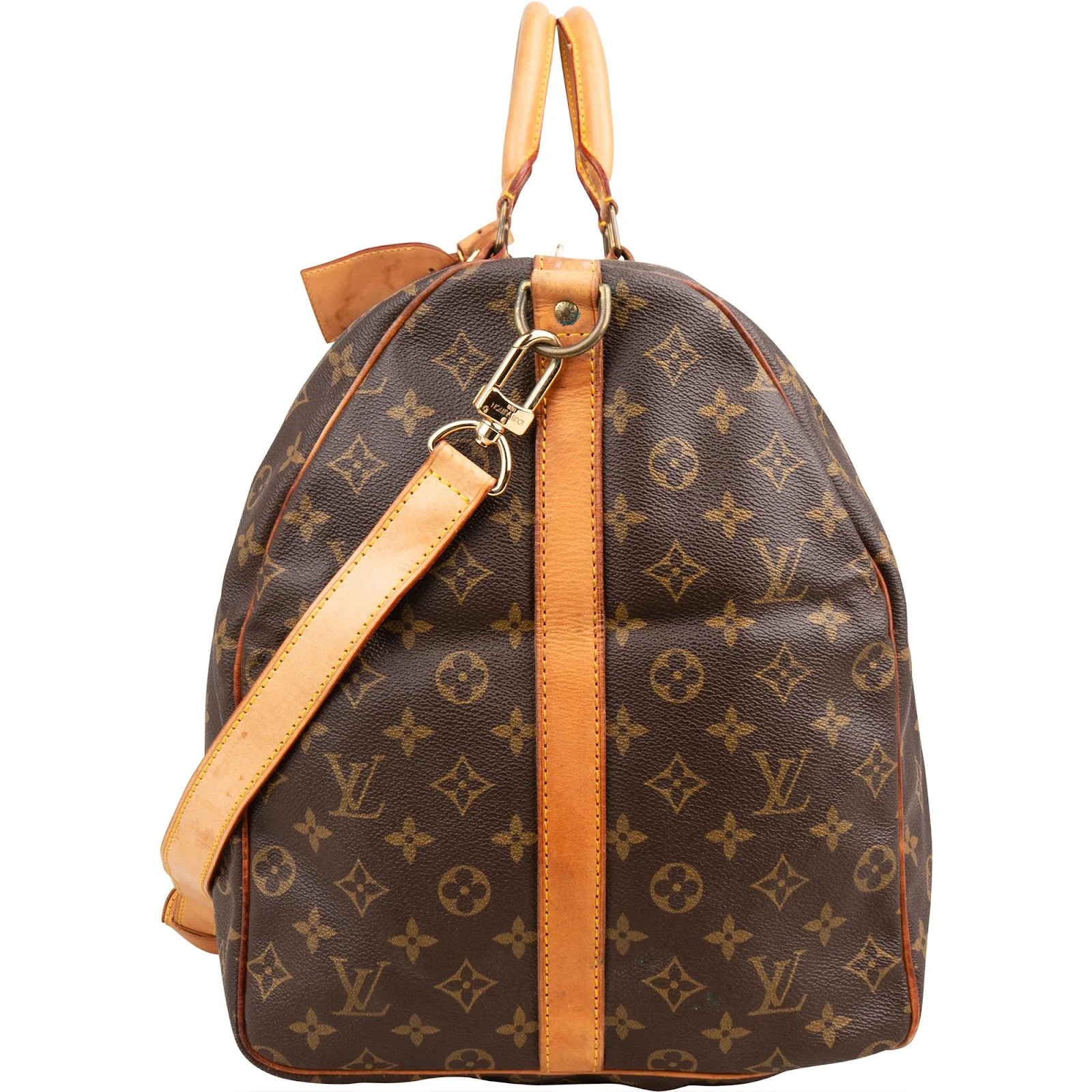 Louis Vuitton Monogram Keepall 60 Bandoulière Travel Bag Pouch