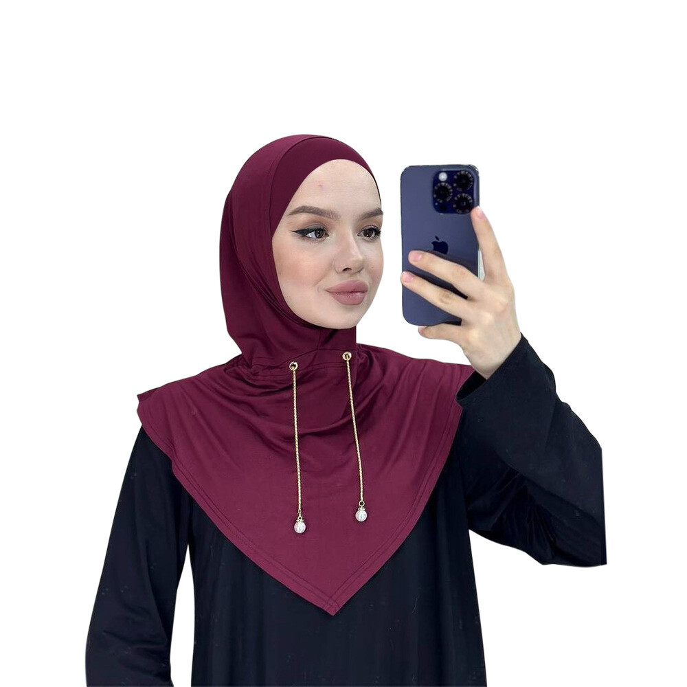 Instant Hijab Scarf Amira Turban Head Cover Wrap Islamic Women Headscarf Shawls