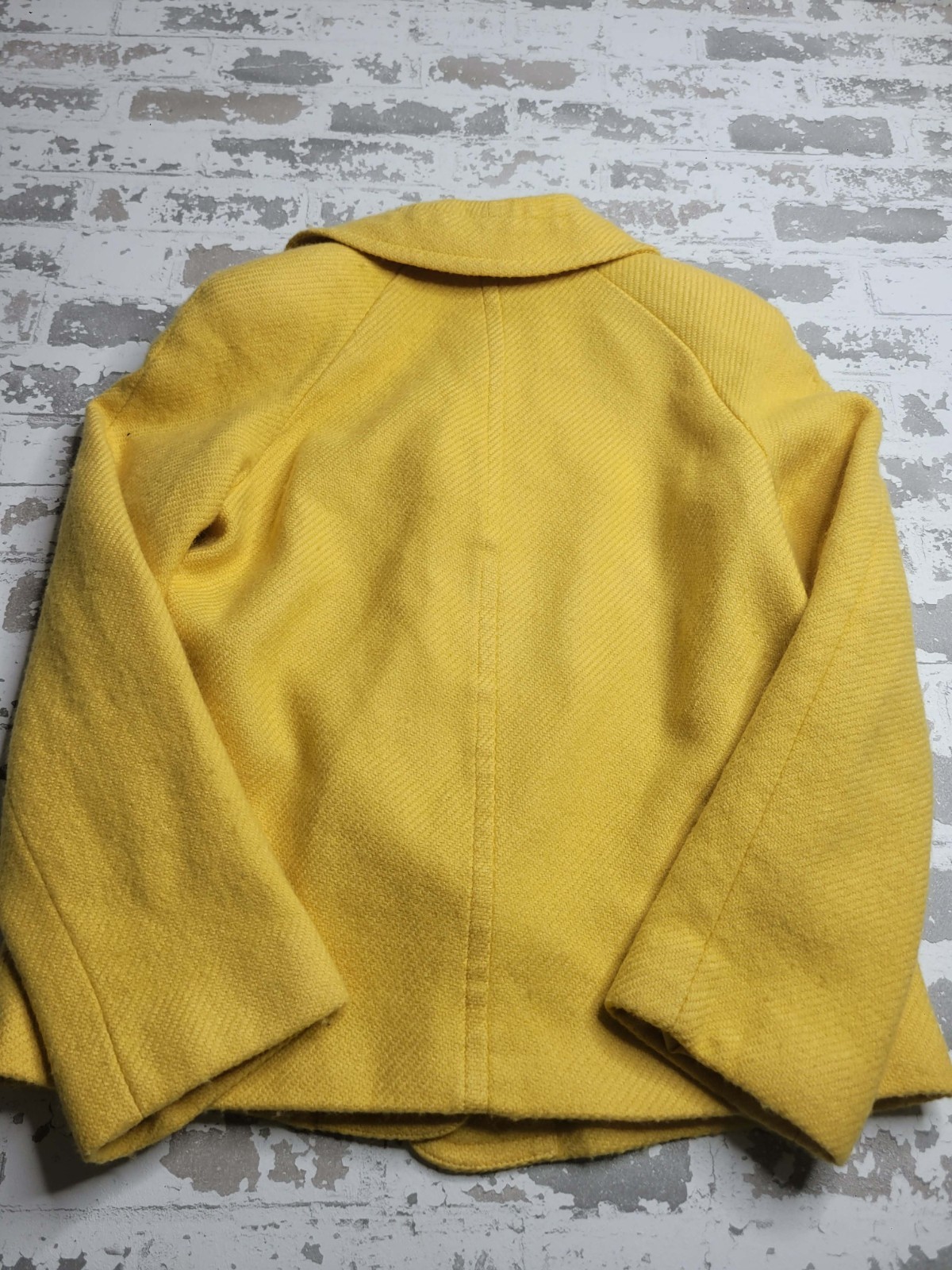 Talbots Wool Blend One Button Blazer Women’s 10 Yellow Classic Preppy