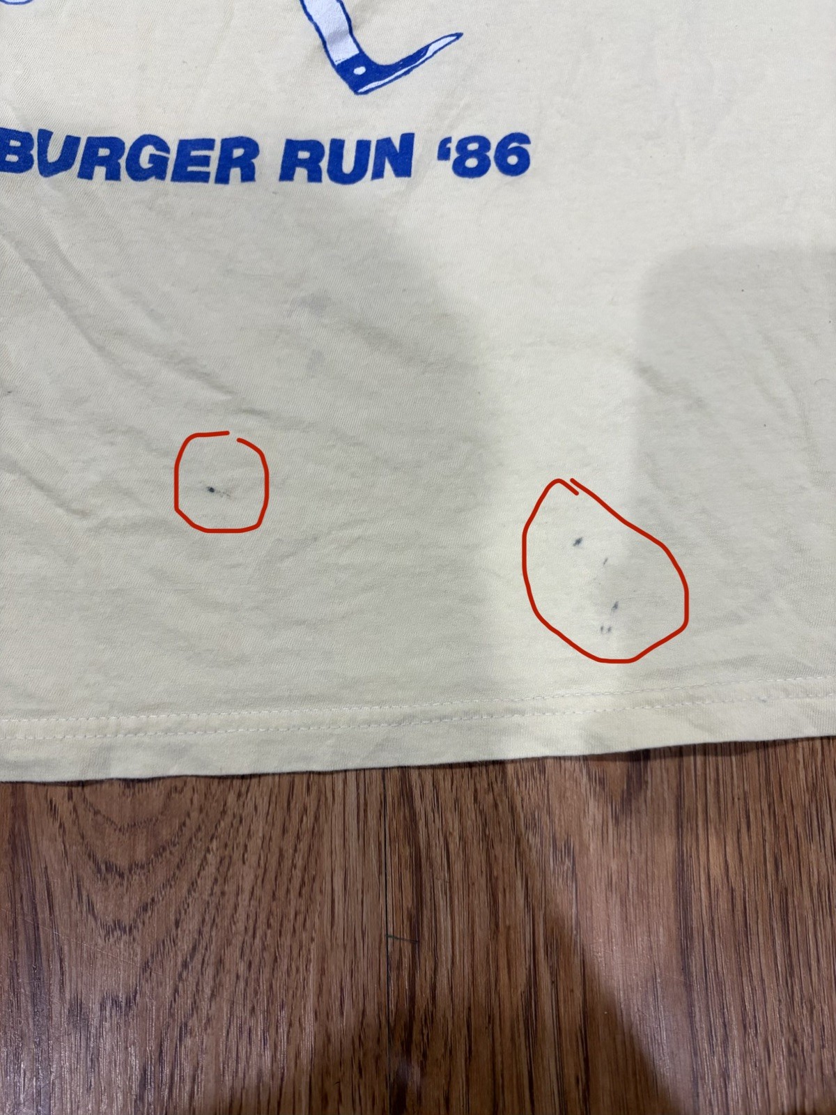 Threadless Burgerman Shirt Unisex M Yellow Tokyo Burger Run ’86 Graphic Tee