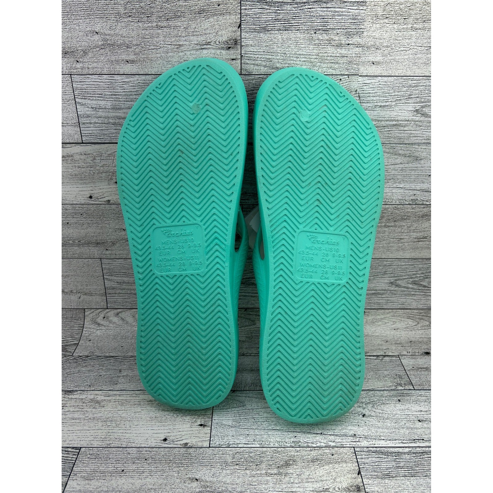 Archies Arch Support Flip Flops Mint Green Men 10 Women 11 Orthotic Sandals NEW