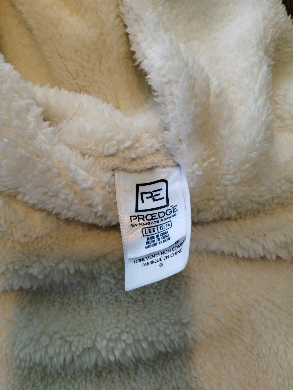 Florida State Seminoles Hoodie Womens Large White Sharpa Soft & Warm Pockets