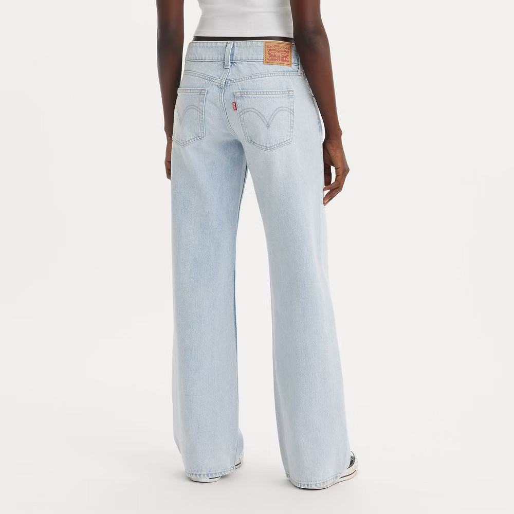 Levi Women Low-Rise Superlow Loose Jeans – Abraided Art 30: Midweight Denim,