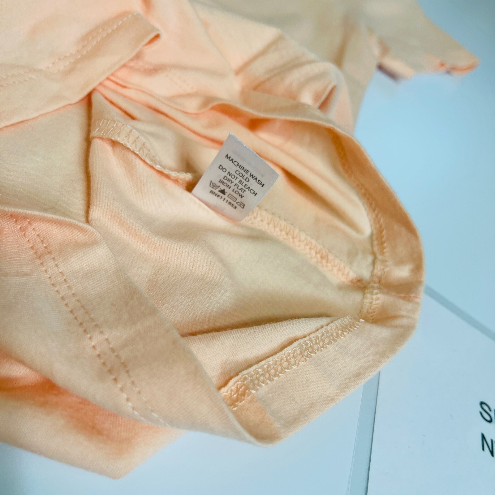 ACTIVE BASIC Round Neck Short Sleeve Basic Top Women Color Coral Medium
