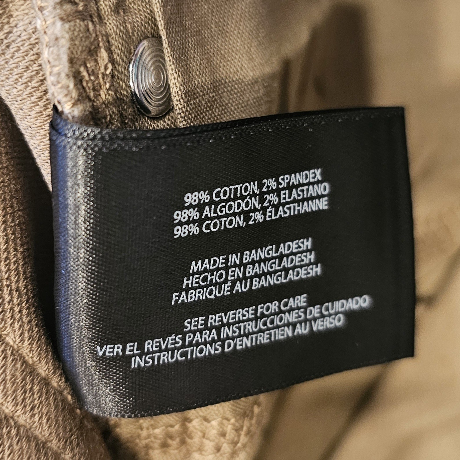 Banana Republic 5 Pocket Pants Slim Stretch Chinos Mens 36×30 Tan new