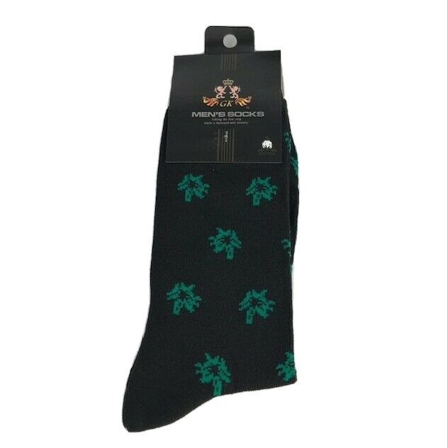 GK Men’s Novelty Socks Assorted Colors Designs Mid-Calf Shoe One Pair Size 10-13