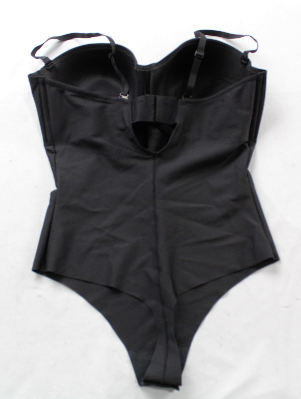 Skims Women’s Seamless Sculpt Underwire Bodysuit Thong NN7 Onyx Black Large NWT