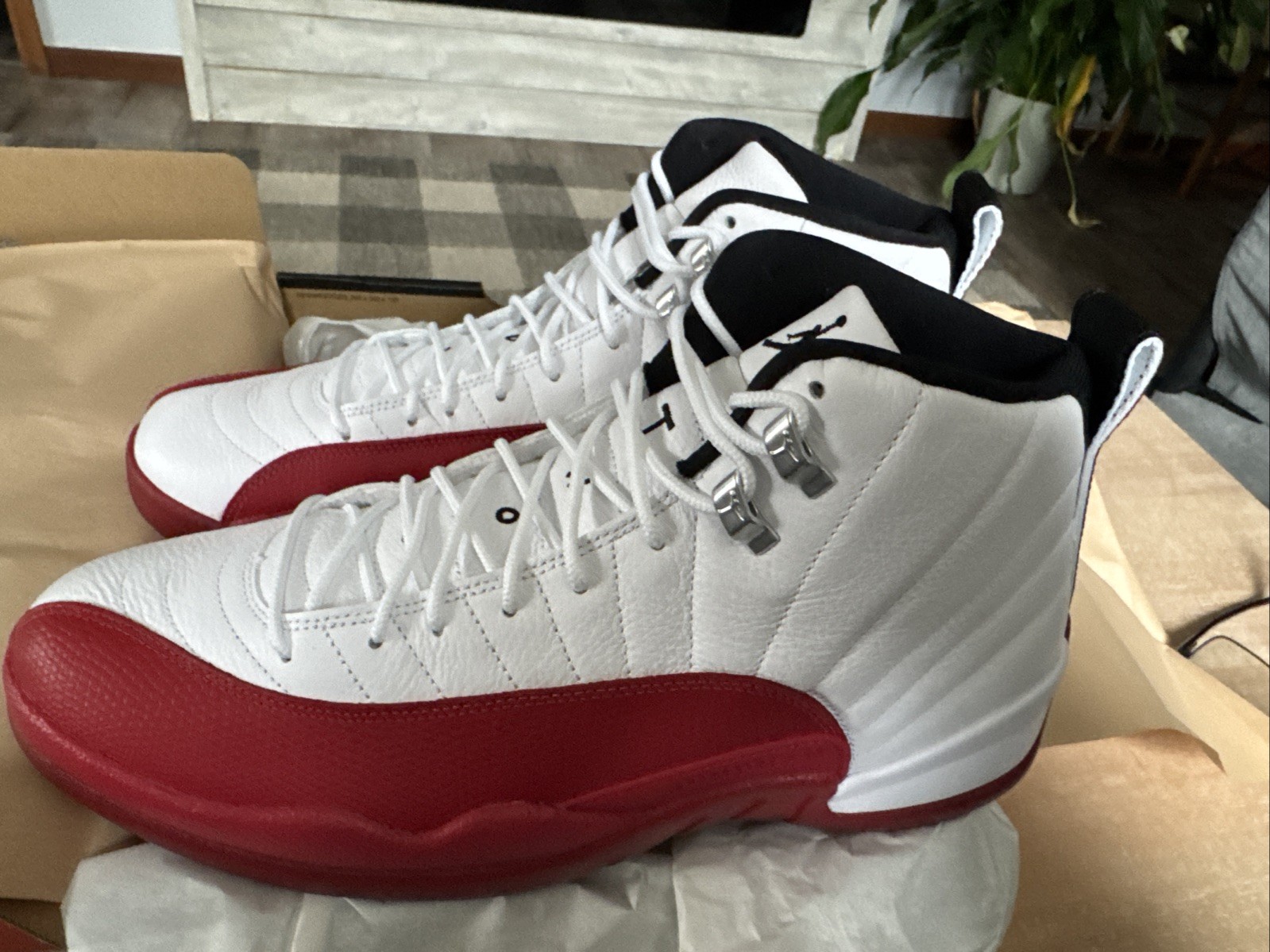 Nike Air Jordan 12 Cherry Size 13 CT8013-116 White Red NEW Authentic