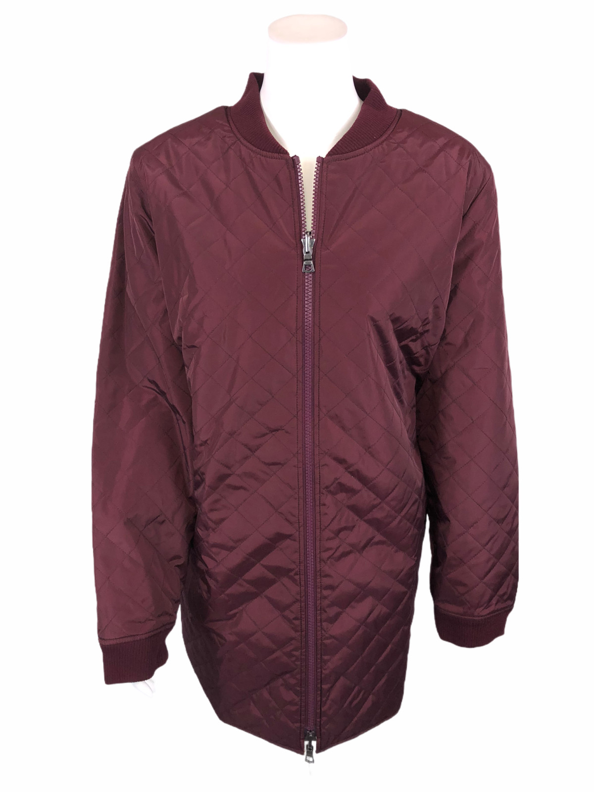 LOGO by Lori Goldstein Women’s Reversible Quilted Zip Front Jacket Small Size