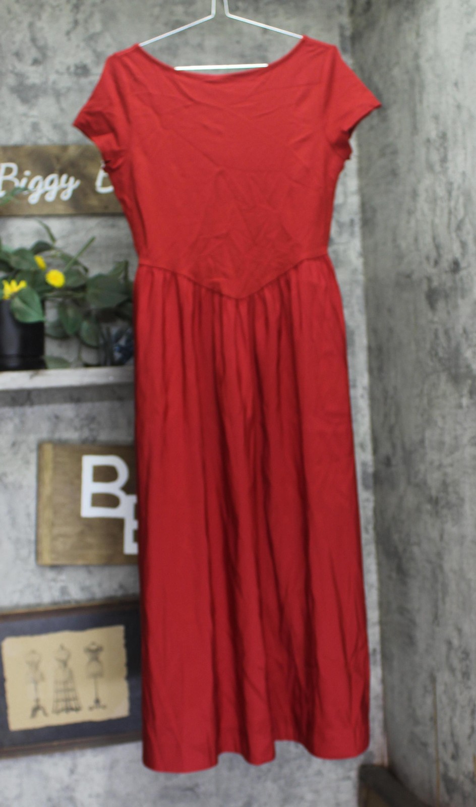 A New Day Backless Knit Maxi Dress 94736664 Red M