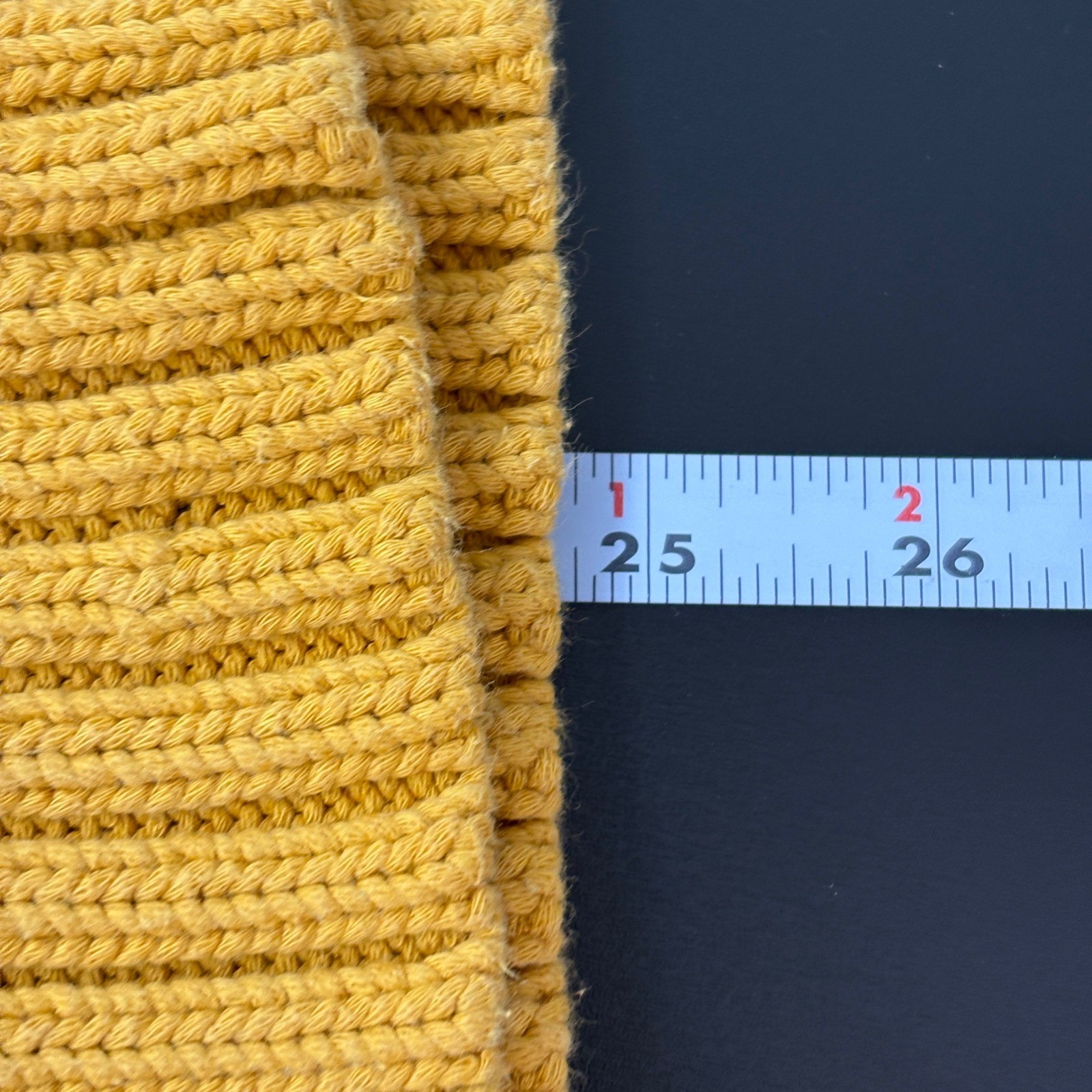 J. Crew Womens Sweater M Yellow Roll Neck Cotton Blend Always Fisherman Oarsman