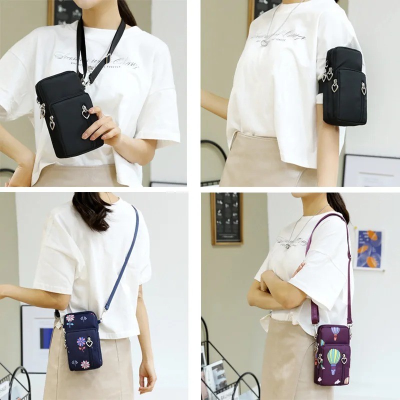 Mini Crossbody Cell Phone Bag Compact Shoulder Wallet Pouch Purse Holder