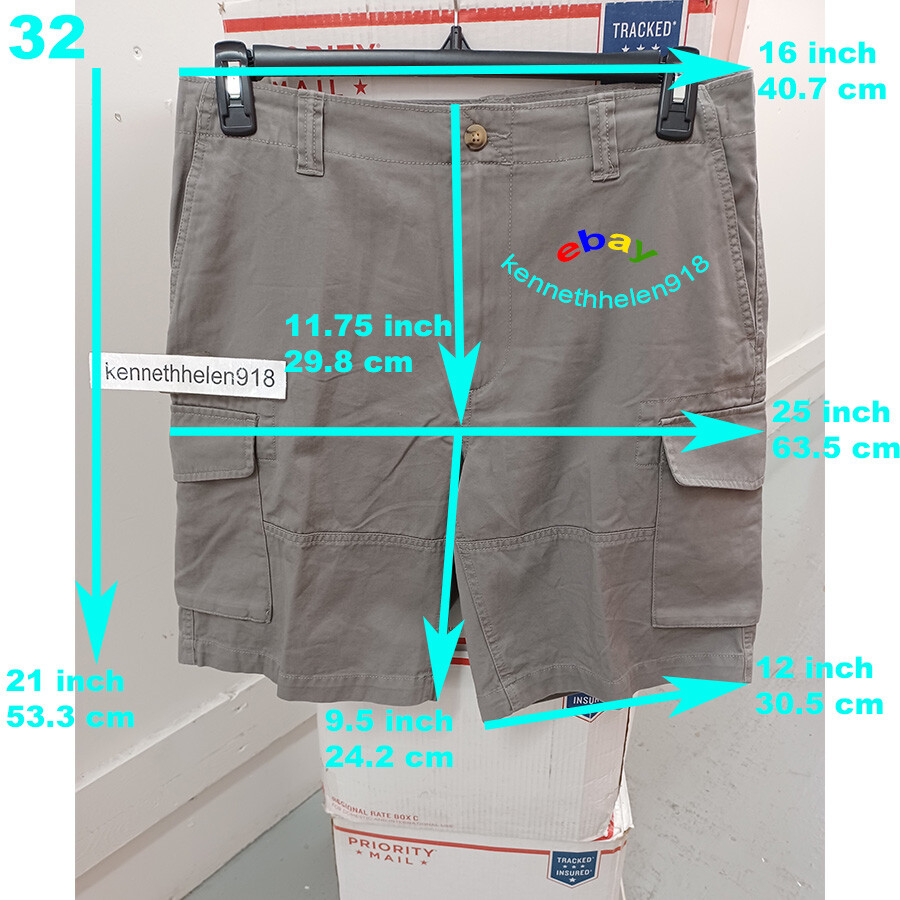 POLO RALPH LAUREN RELAXED FIT 10 CARGO SHORTS GREY MENS SZ 30,32,33,34,35,36,38