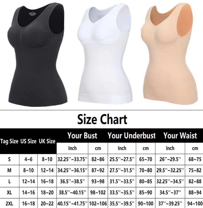 Women Body Shaper Compression Vest Tank Top Slimming Corset Top Undershirts
