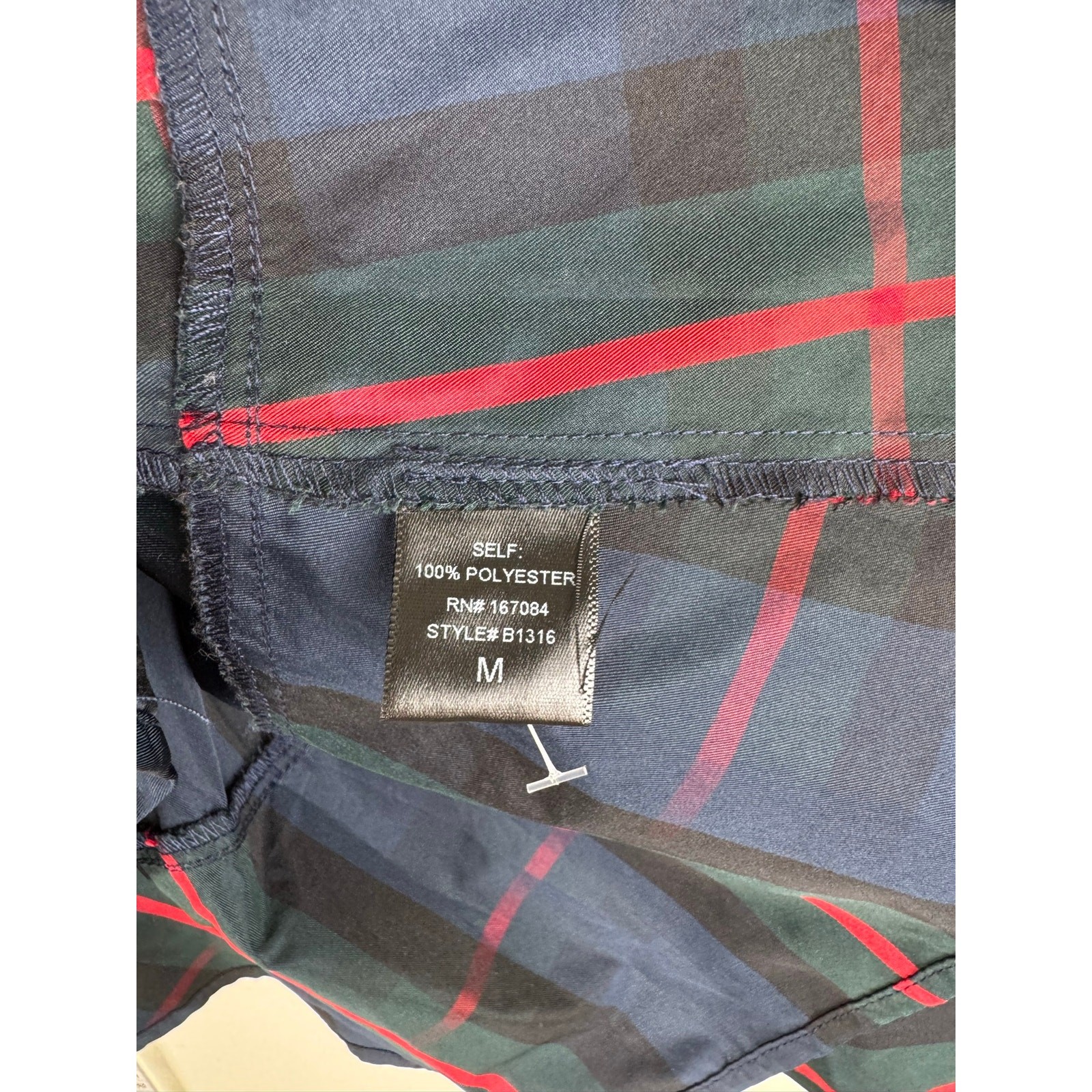 Tuckernuck Pomander Place Ashlen Fraser Plaid Button Blouse Medium Blue