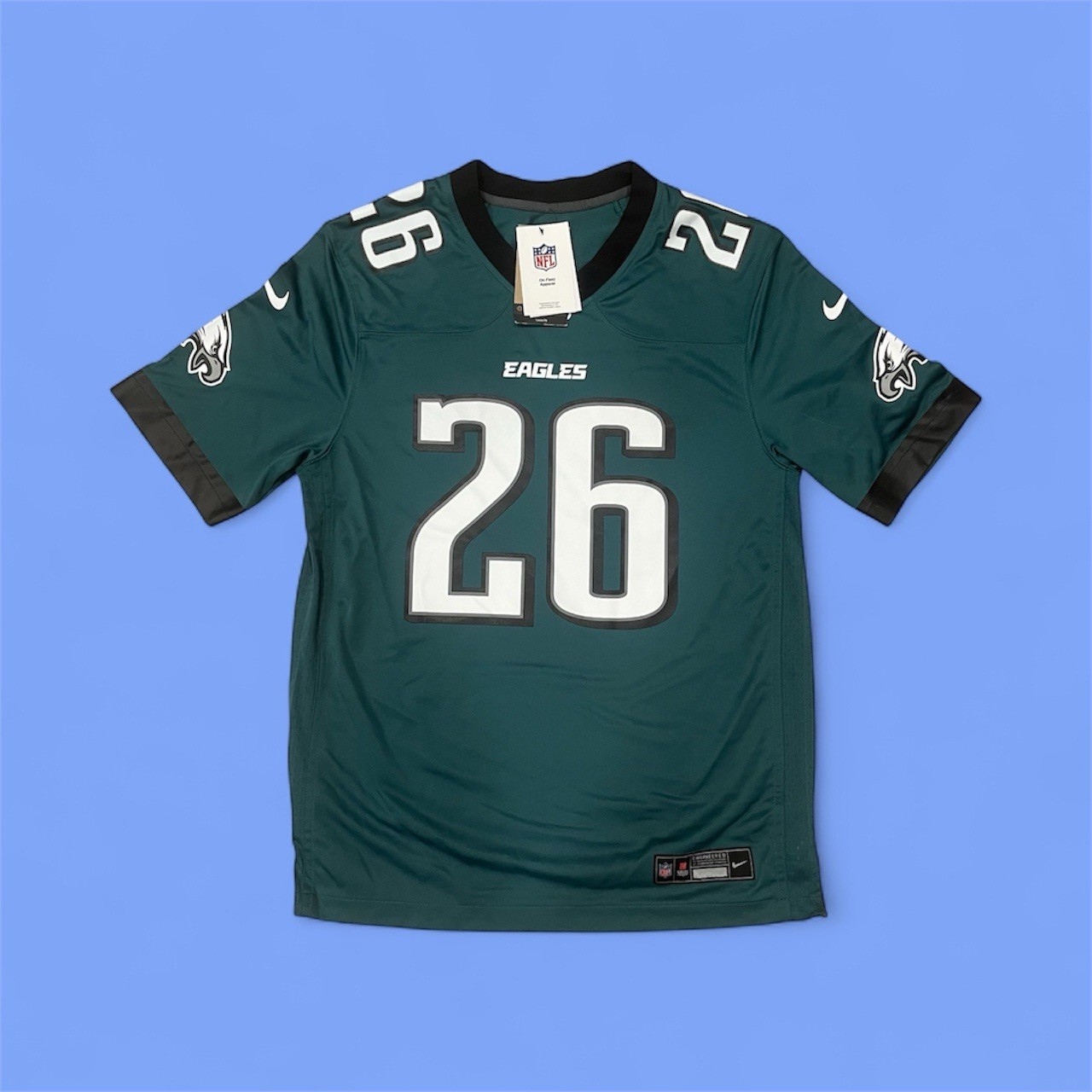 Philadelphia Eagles Saquon Barkley Nike Midnight Green Game Jersey Men’s Size M