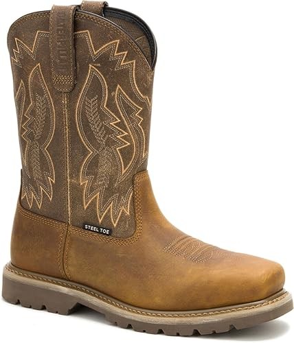 CAT Men’s 11 Beaned Colorado Frontier Steel Toe SR Wellington (10.5, Beaned