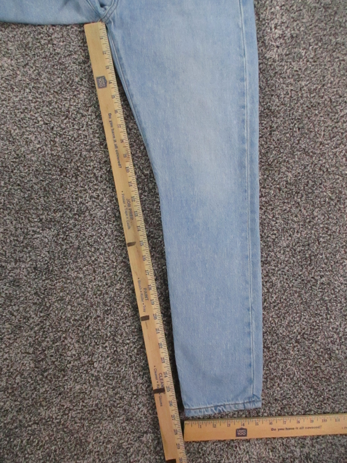 Levis 501 S Big E Jeans Womens 27×27 Blue Denim Skinny High Waist Western Retro