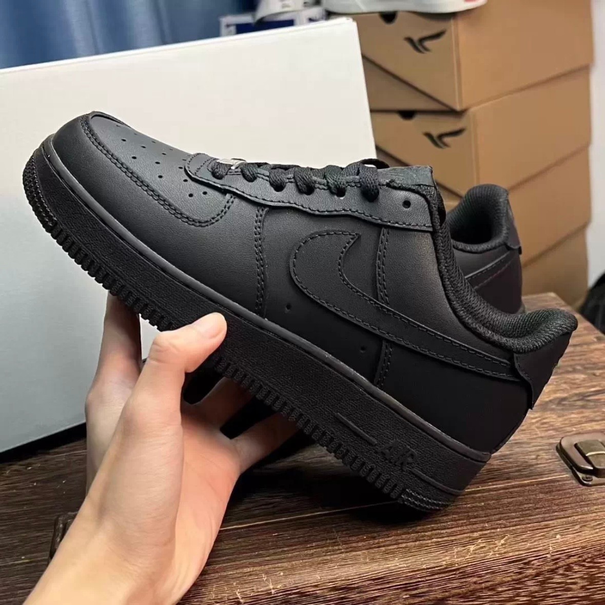 US Black Nike Air Force 1 07 Low Top Men’s Sneakers Shoes