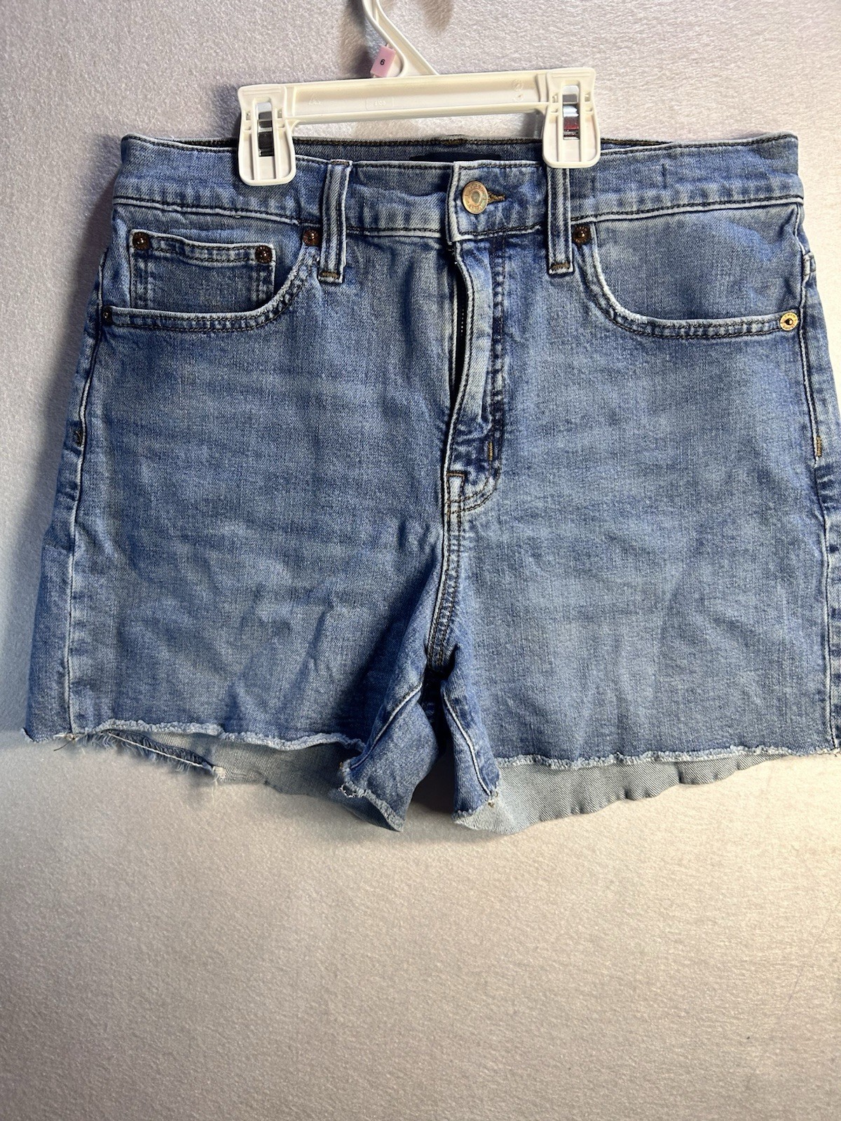 J.Crew Jeans Women’s Blue Denim Cut Off Shorts Medium Wash Mid Rise 29W