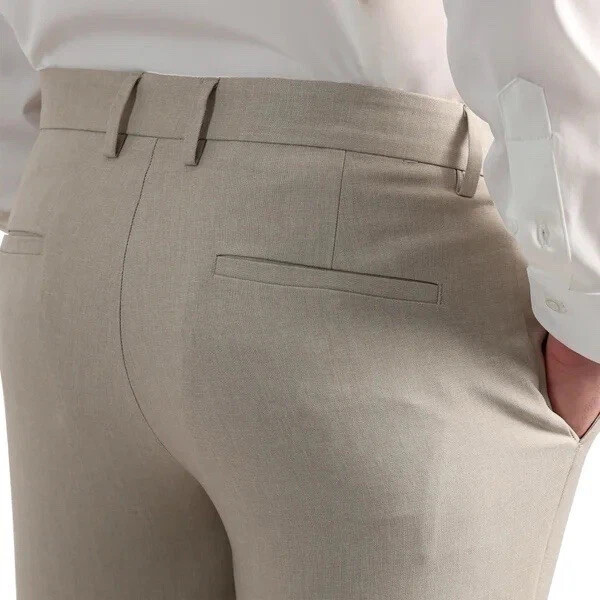 Kenneth Cole Reaction Men’s Techni-Cole Slim-Fit Pants, Tan, Size 32X34