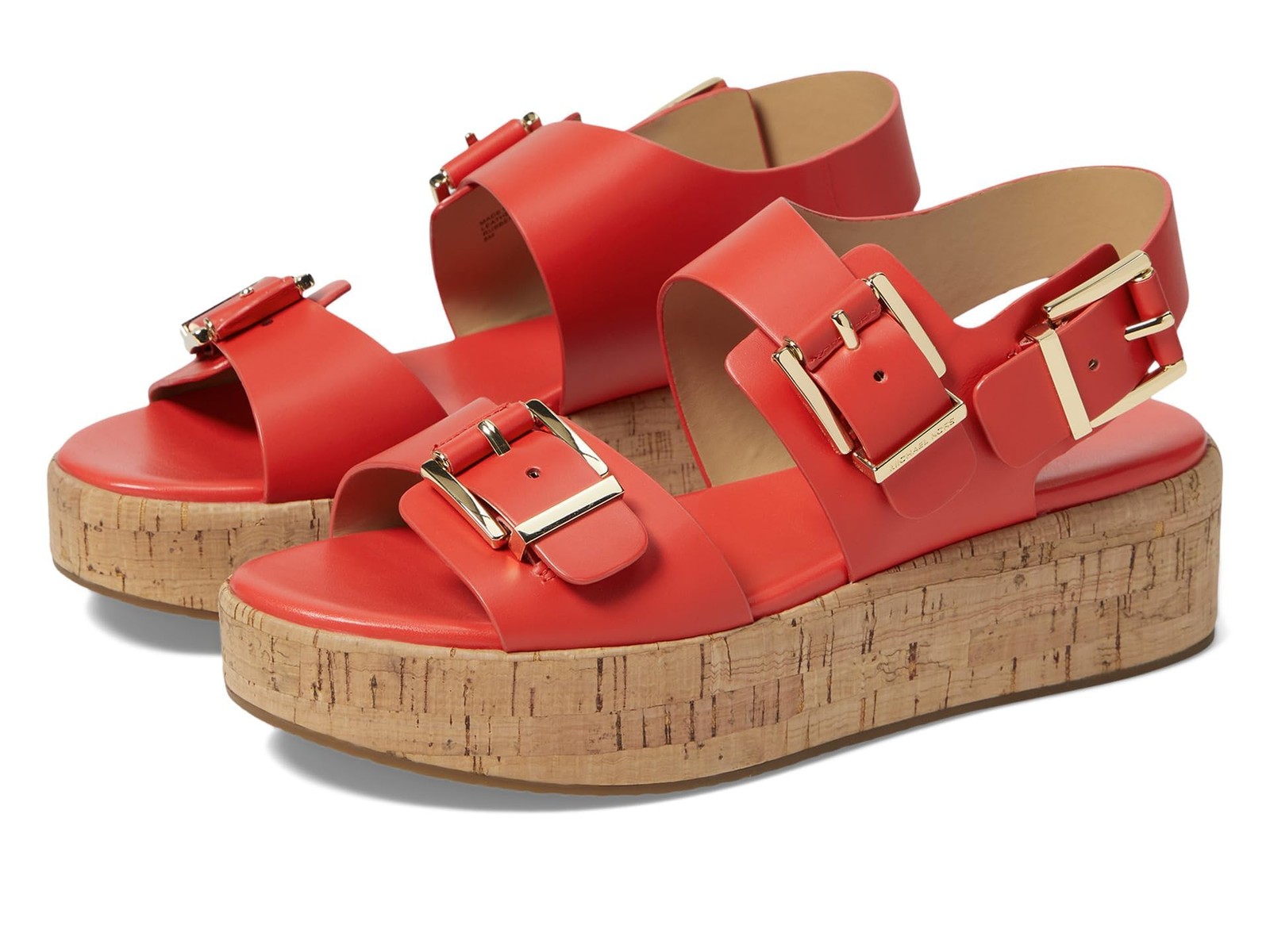 Michael Kors Colby Flatform Sandal Spiced Coral Women NWB Pick Size
