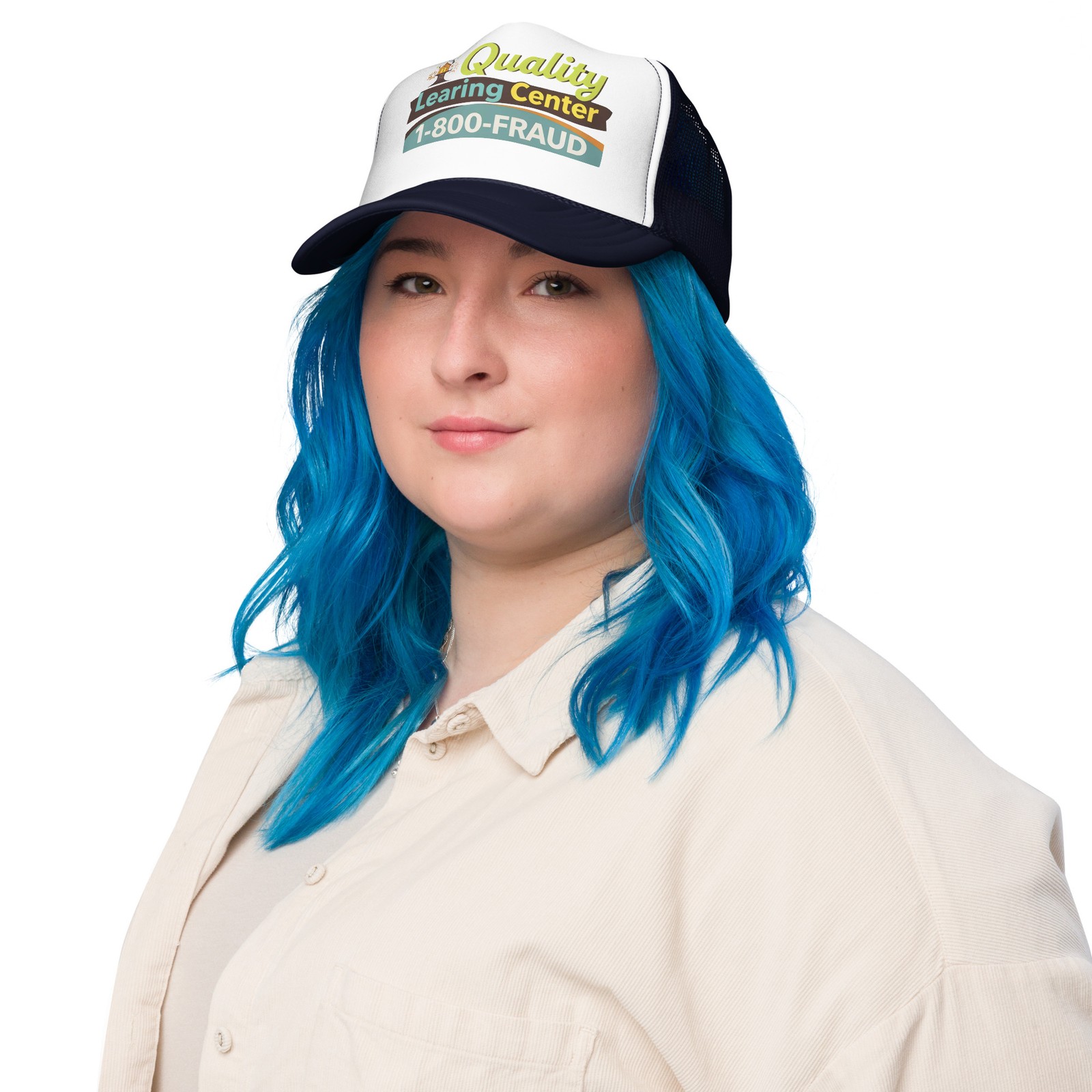 Quality Learning Center Foam trucker hat, Minnesota Child Care Fraud