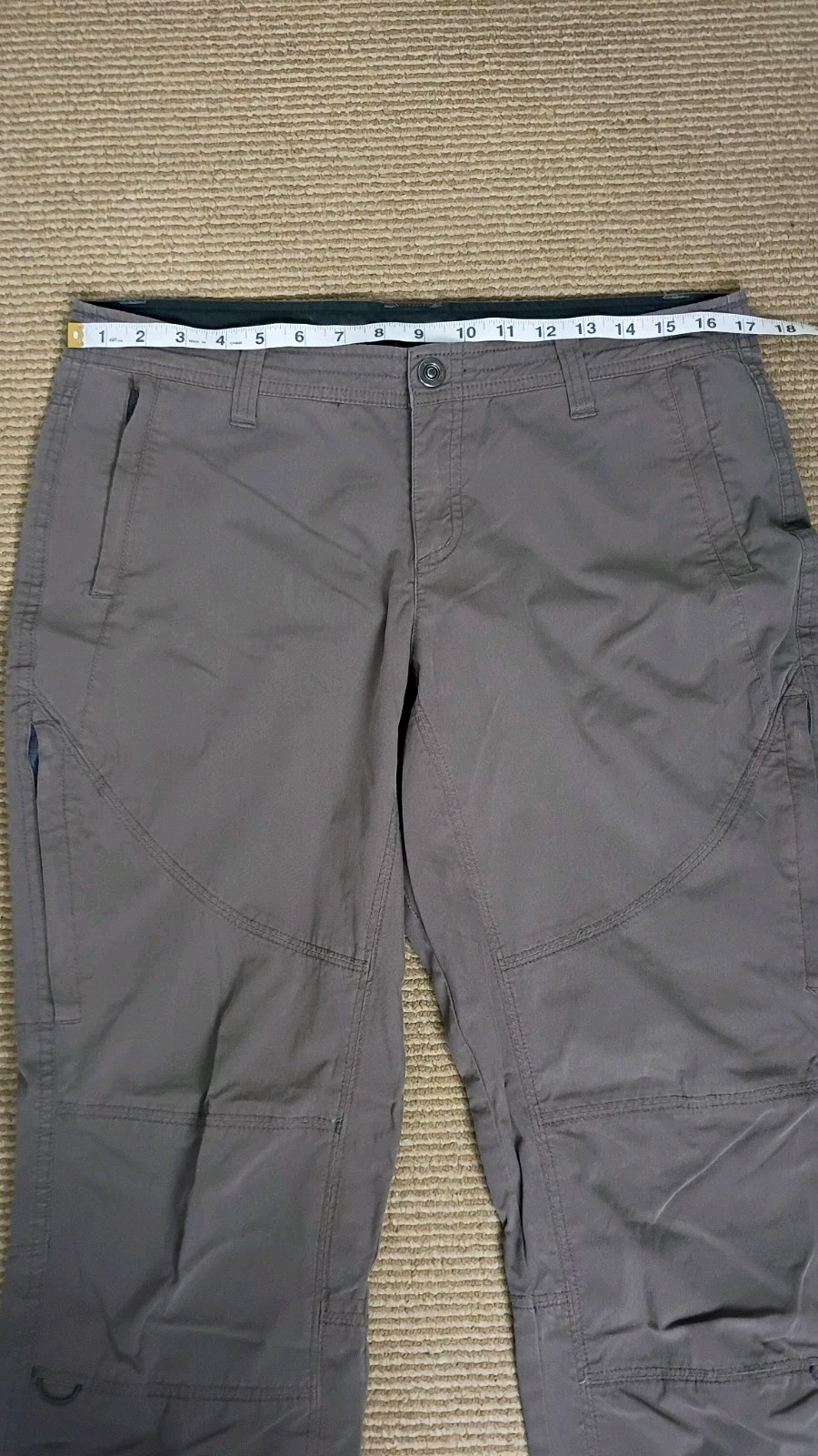 Kuhl Hiking Pants Womens 10 Spire Roll Up Outdoors Active Stretch Pockets