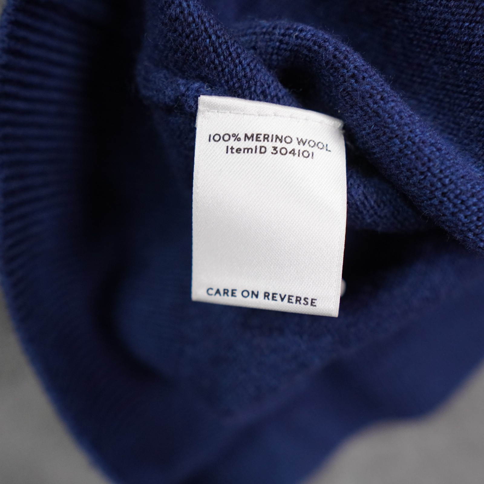 VTG LL Bean Signature Merino Wool Mens Sweater XXL Blue Crewneck Knit Pullover