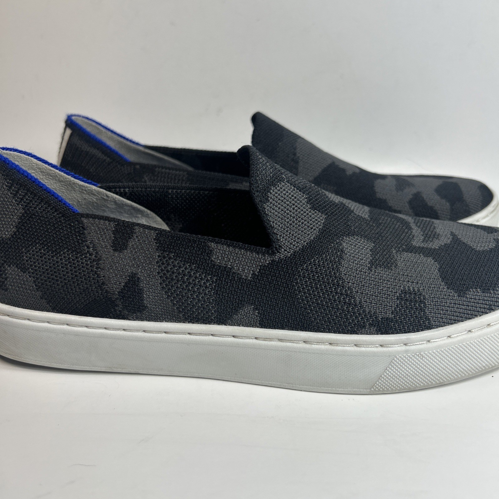 Rothys Womens Sneakers Size 9.5 Original Gray Camo Comfort Slip On Shoe