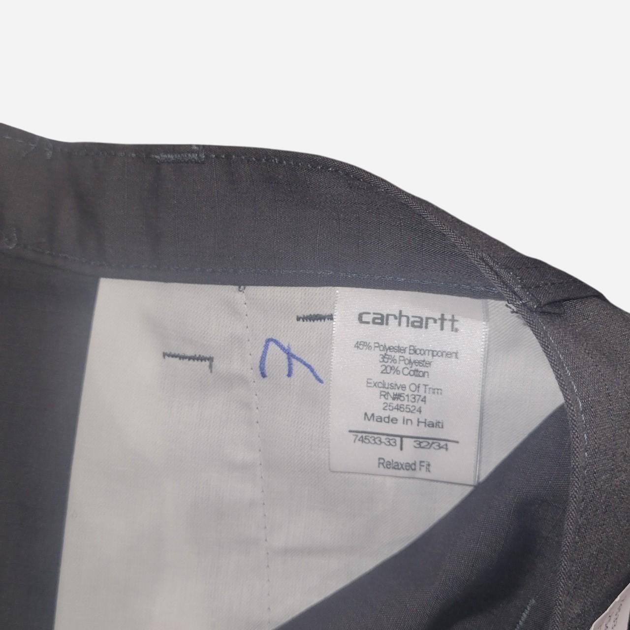 Grey Carhartt cargo trousers 32×34 relaxed fit, extra pockets
