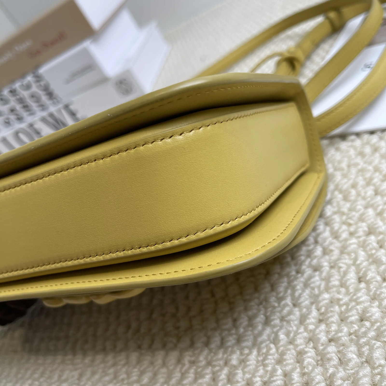 Loewe Goya Leather Yellow Glaze Small Shoulder Bag