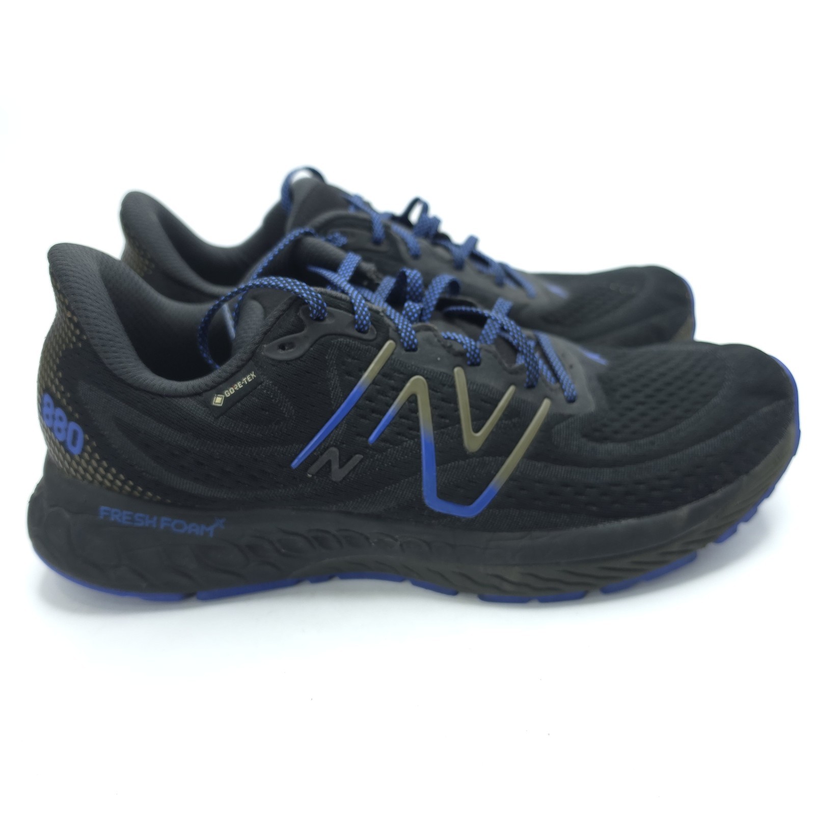 NEW BALANCE Fresh Foam X 880 V12 Gore-Tex Black/Marine Blue Mens Size 10.5