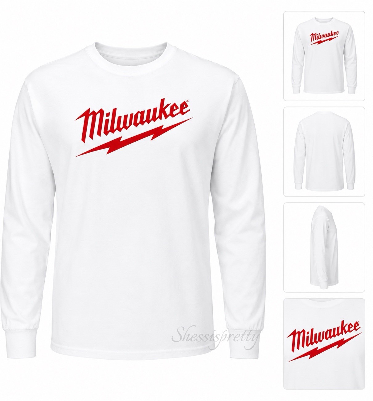 Milwaukee Tool Long-Sleeved Cotton T-Shirt, High-Quality Milwaukee Clothing.