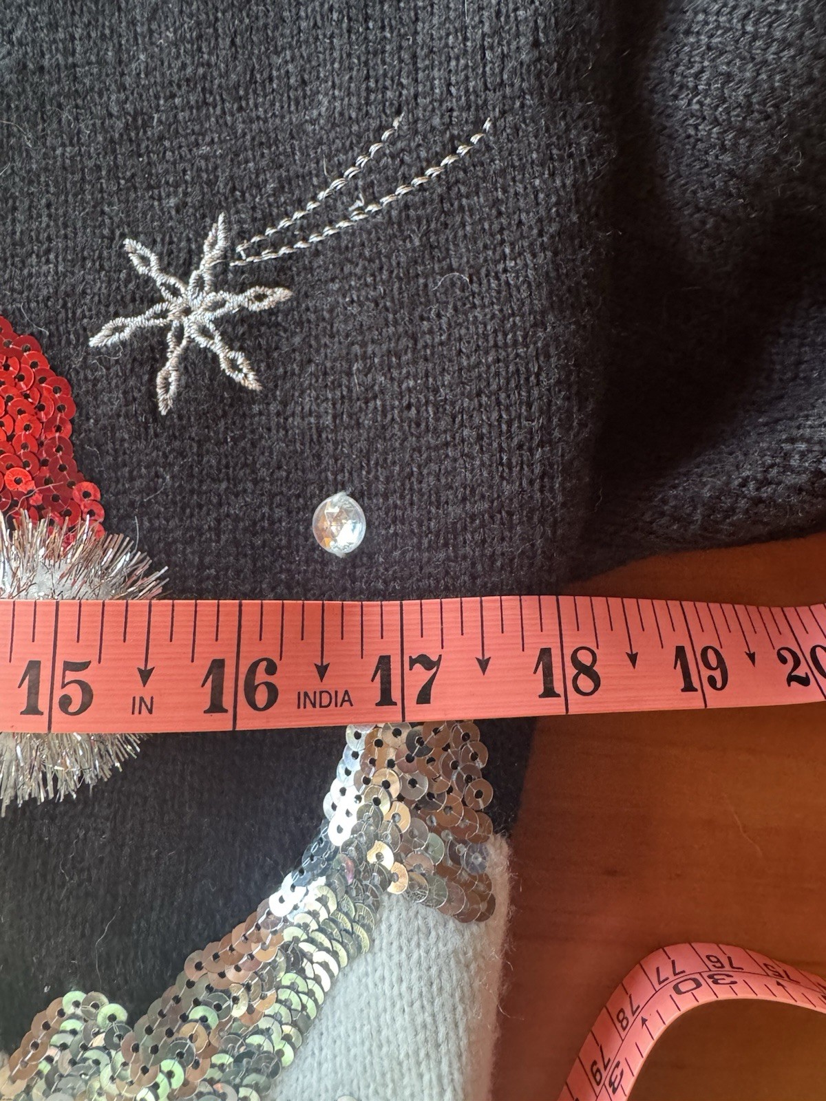 33 Degrees XS Llama Tree Ugly Christmas Holiday Sweater Sparkly Soft Endearing