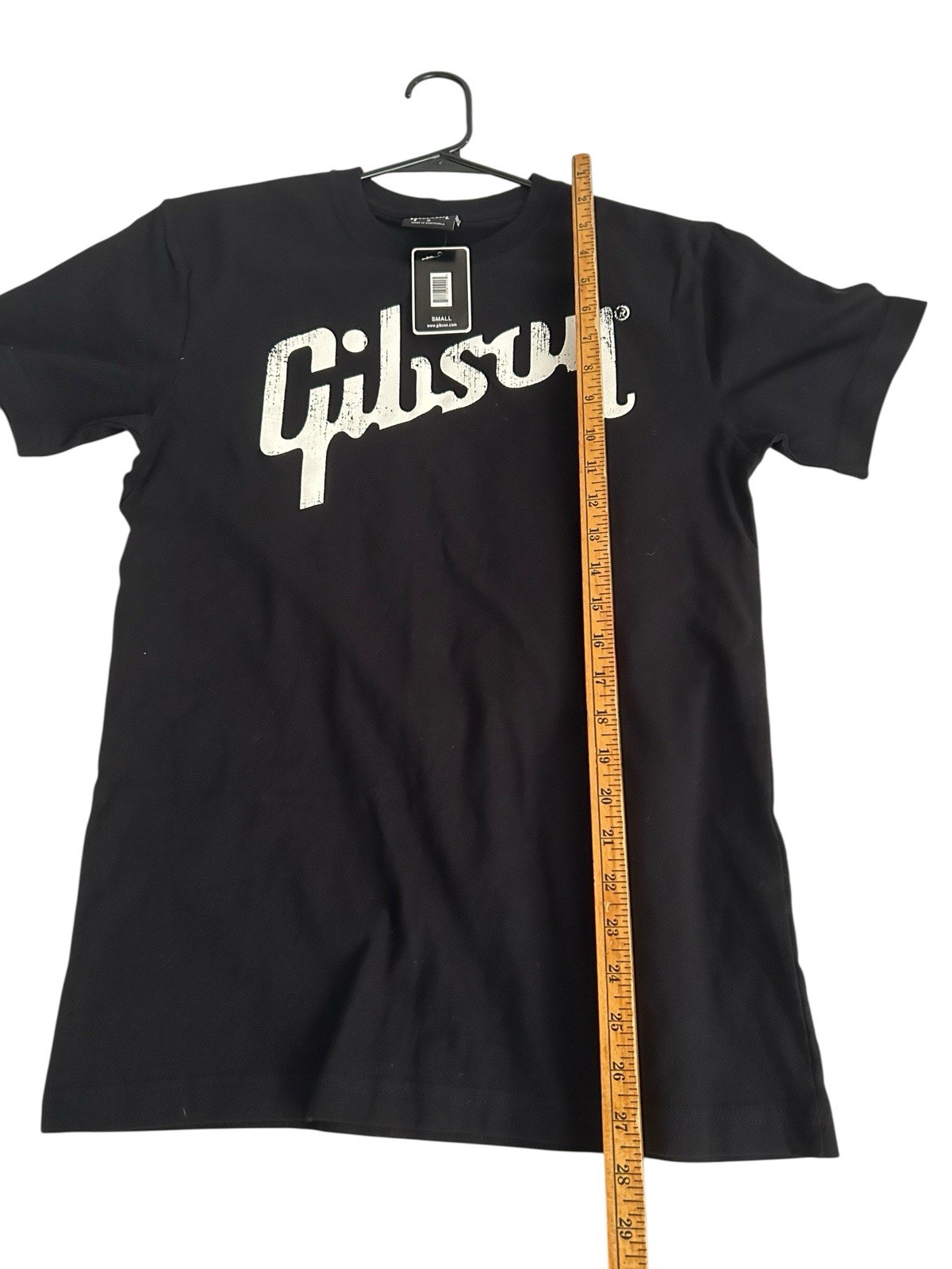 Gibson Guitar Heavy Cotton Black Unisex T-shirt Size Small NWT Les Paul Tee