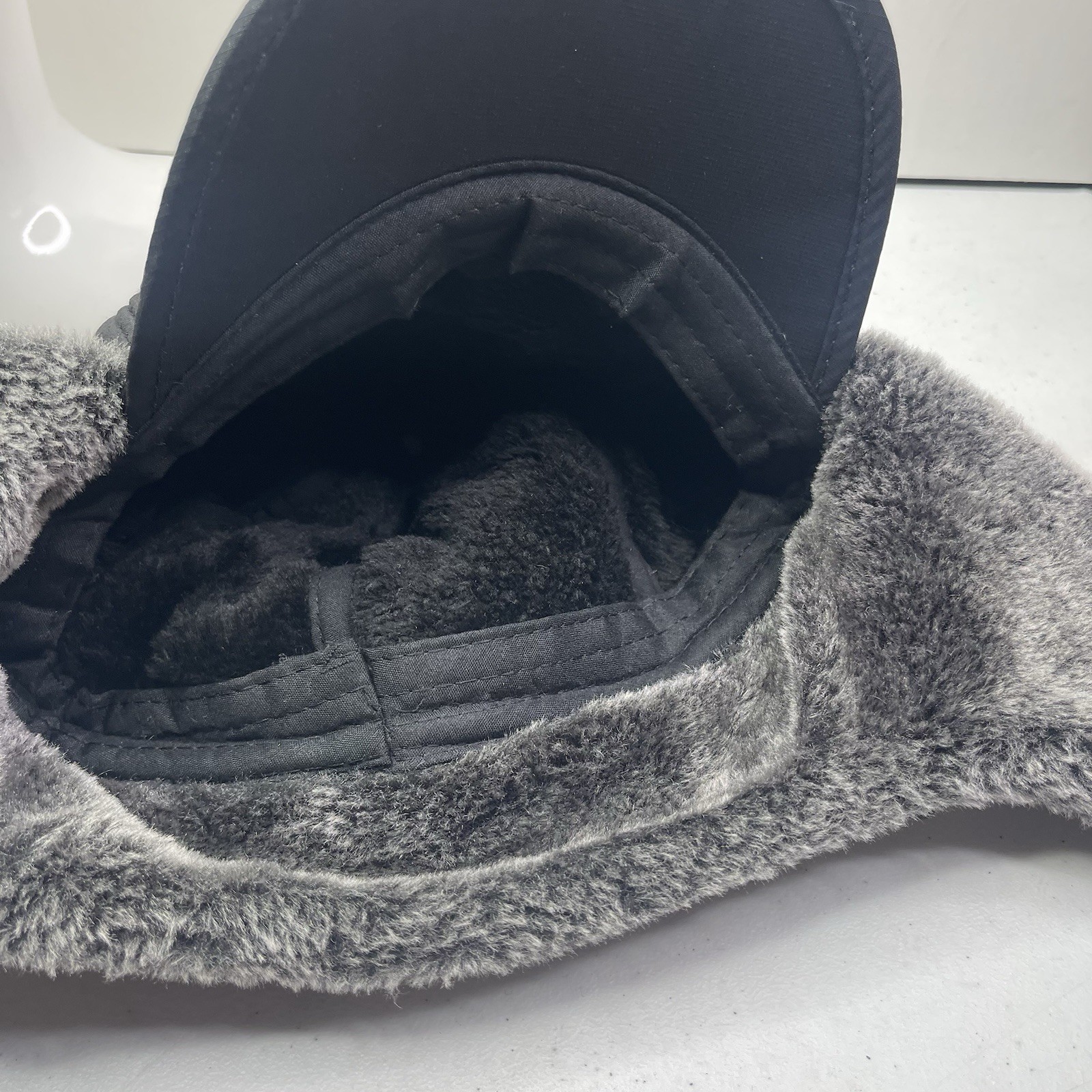 Winter 3 in 1 Thermal Fur Lined Trapper Hat with Ear Flap Full Face Warmer Cover