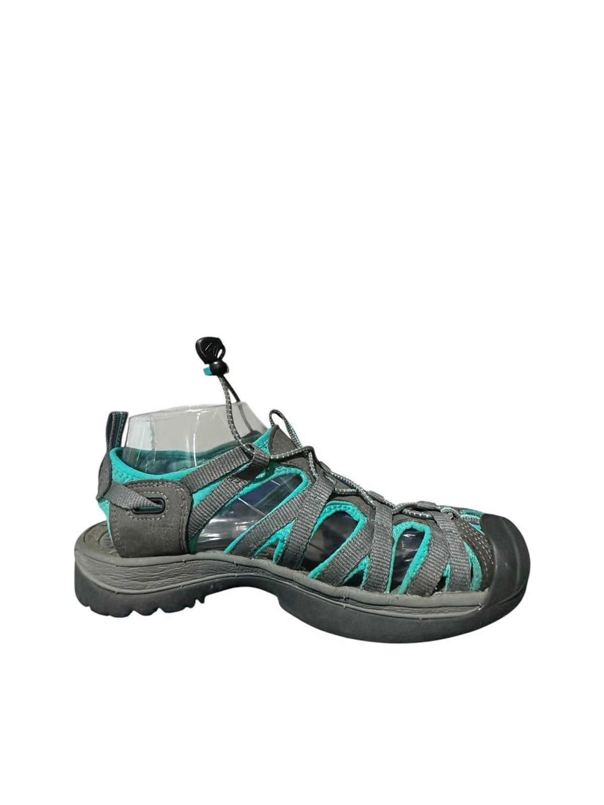 KEEN Whisper Womens Size 8 Dark Shadow Aqua Blue/ Gray Athletic Hiking Sandals